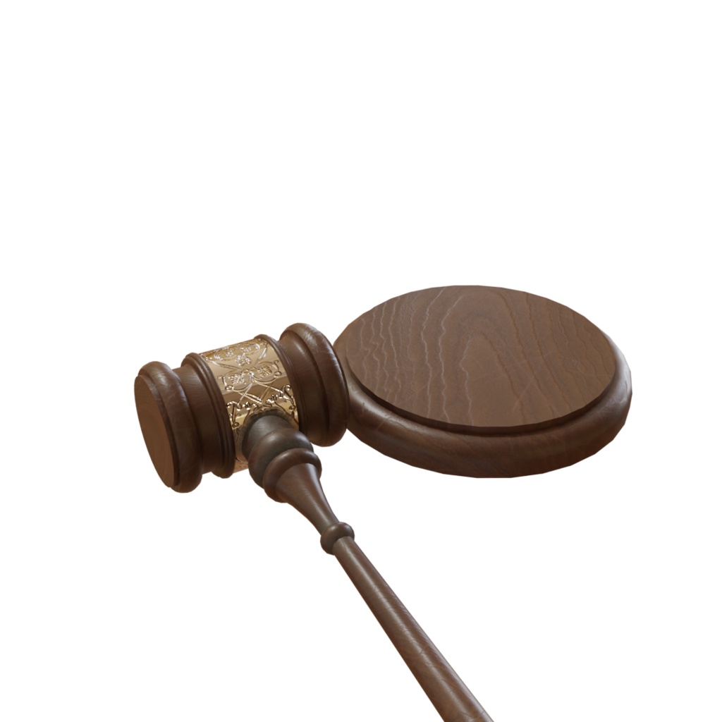 3DCG【gavel】ガベル 議長槌