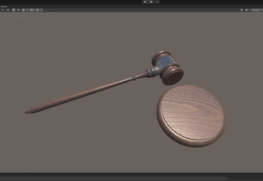 3DCG【gavel】ガベル 議長槌