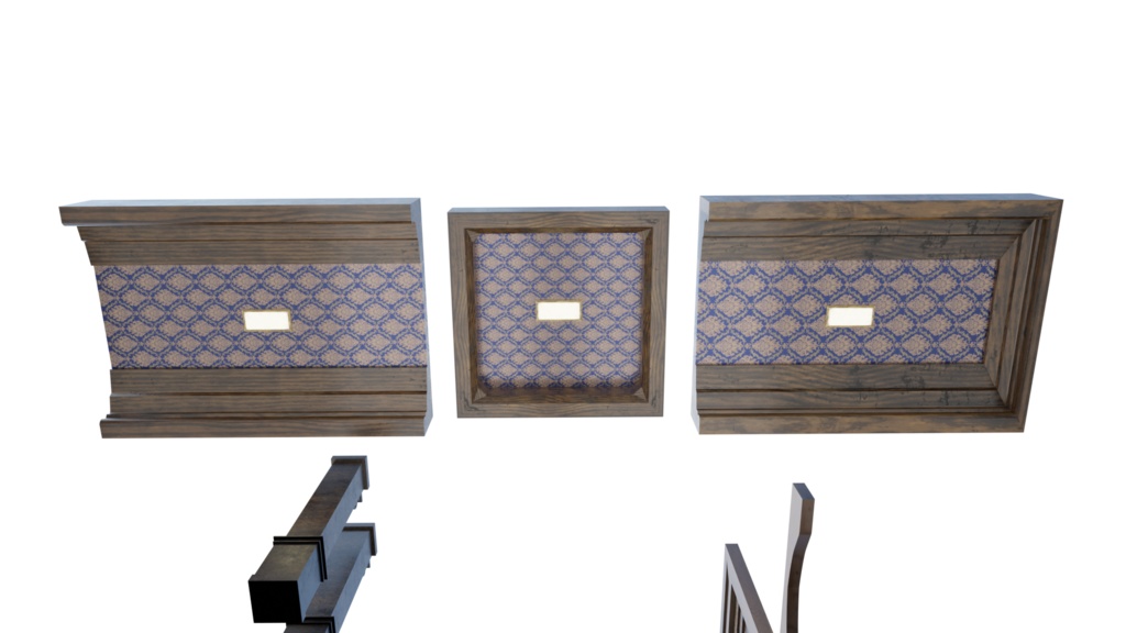 3DCG【victorian_corridor】洋館風廊下セット