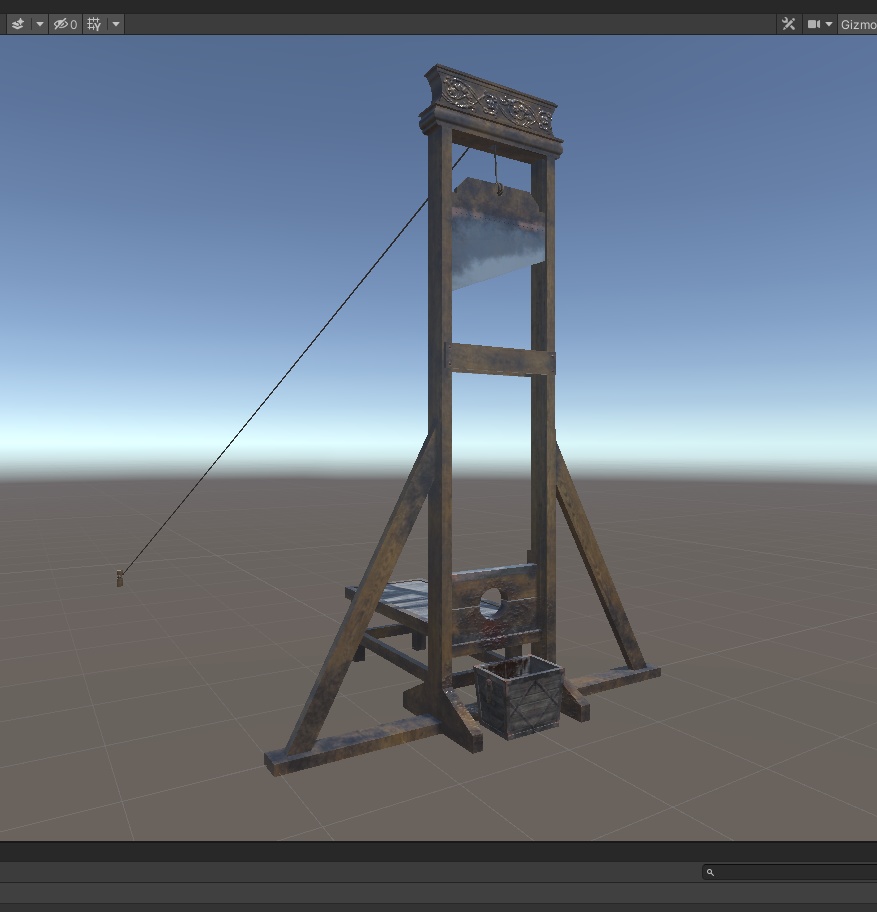 3DCG【Guillotine】ギロチン 断頭台