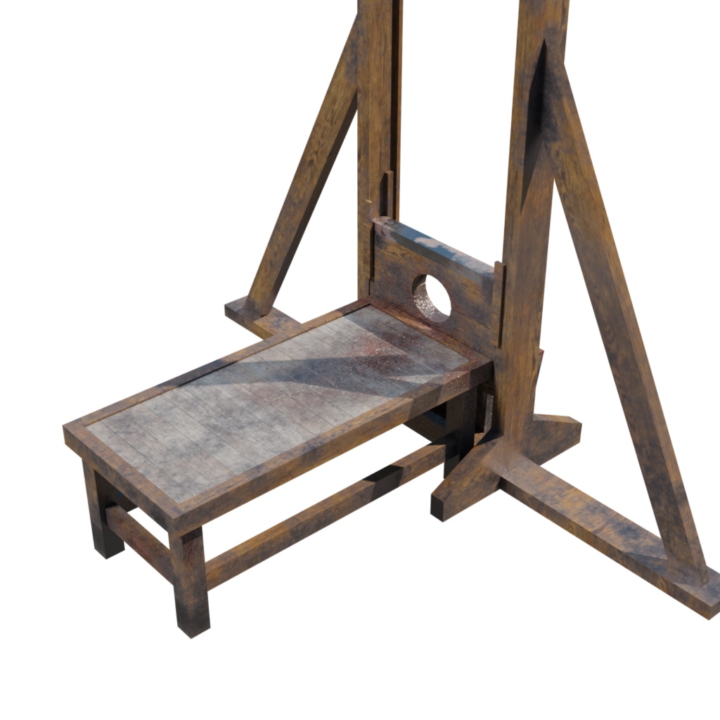 3DCG【Guillotine】ギロチン 断頭台