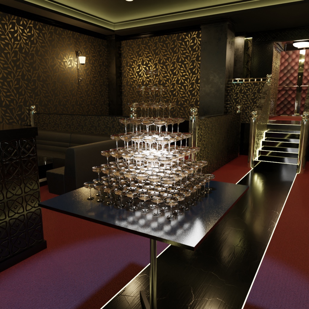 3DCG【club】内装モデル キャバクラ/ホストクラブ