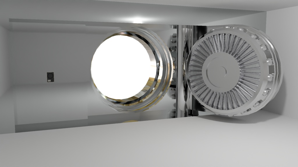 3DCG【vault_door】金庫室のドア
