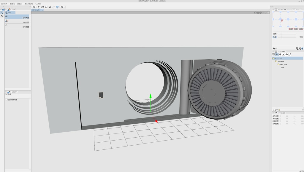 3DCG【vault_door】金庫室のドア