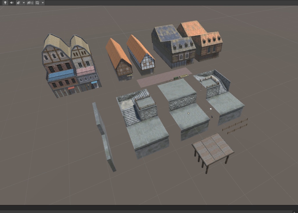 3DCG【medieval_port_set】中世風 港セット