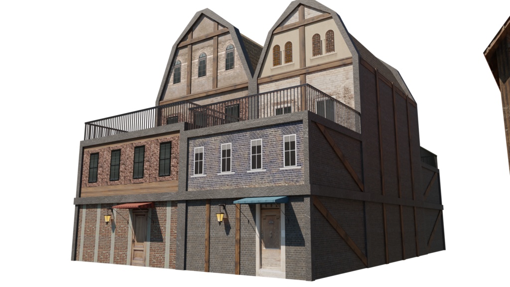 3DCG【medieval_port_set】中世風 港セット