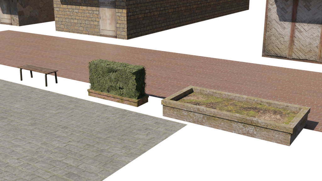 3DCG【medieval_port_set】中世風 港セット