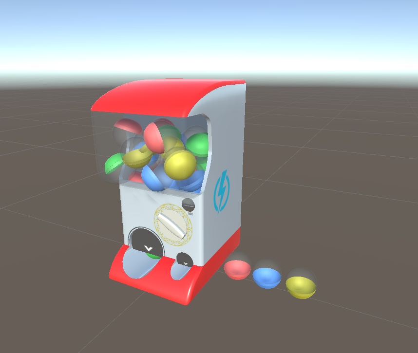 3DCG【gacha_machine】ガチャマシン