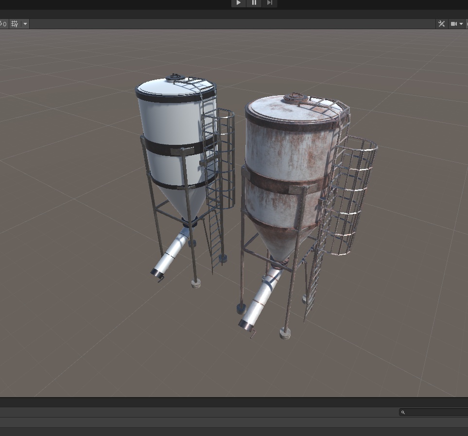 3DCG【feed_tank】飼料タンク 牧場