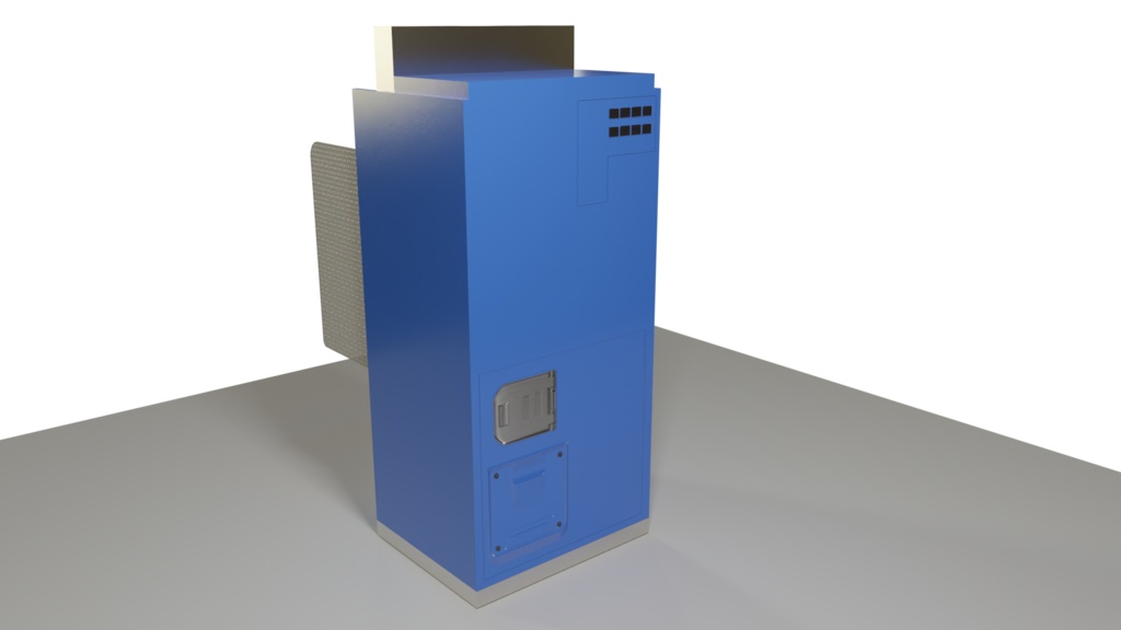 3DCG【ATM_set】ATMコーナーセット