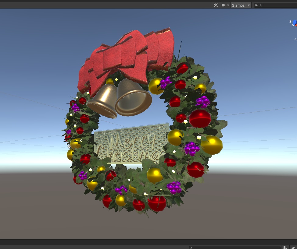 3DCG【Christmas_wreath】クリスマスリース