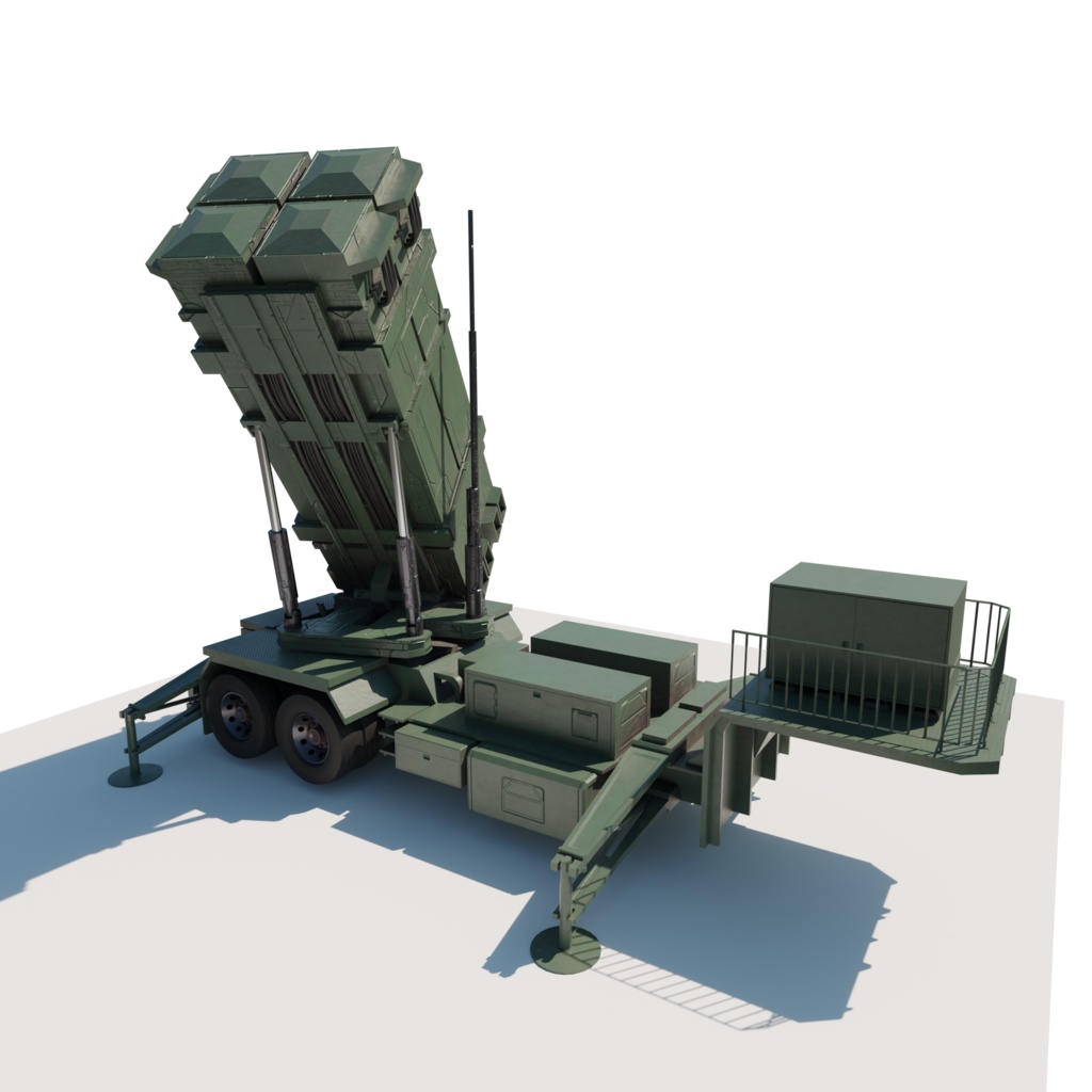 3DCG【pac3_model】地対空ミサイル発射機 モデル