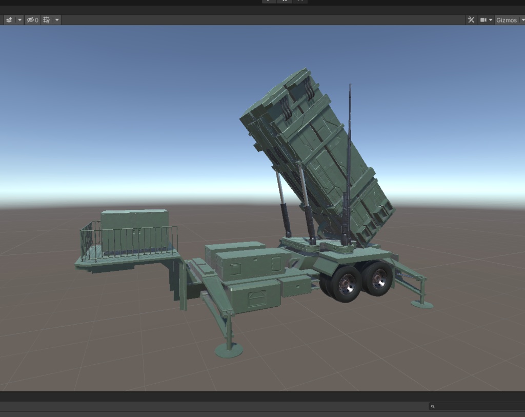 3DCG【pac3_model】地対空ミサイル発射機 モデル
