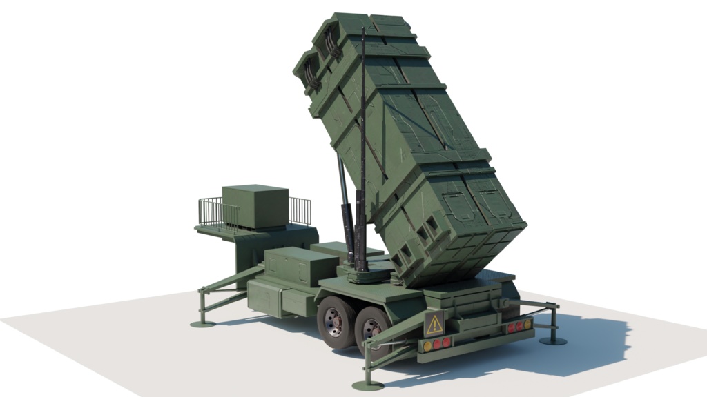 3DCG【pac3_model】地対空ミサイル発射機 モデル
