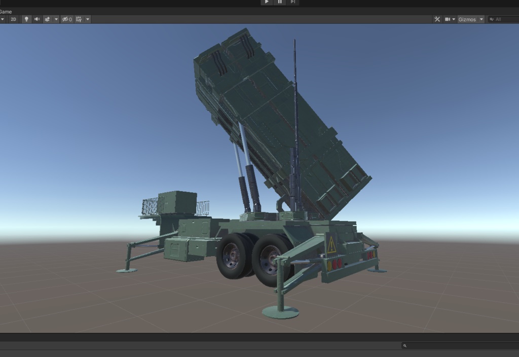 3DCG【pac3_model】地対空ミサイル発射機 モデル