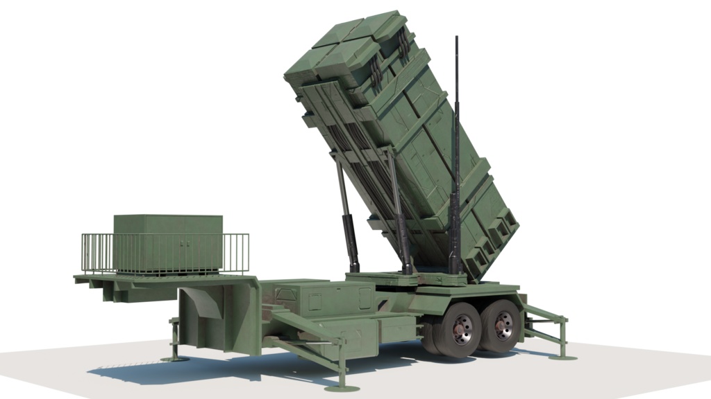 3DCG【pac3_model】地対空ミサイル発射機 モデル