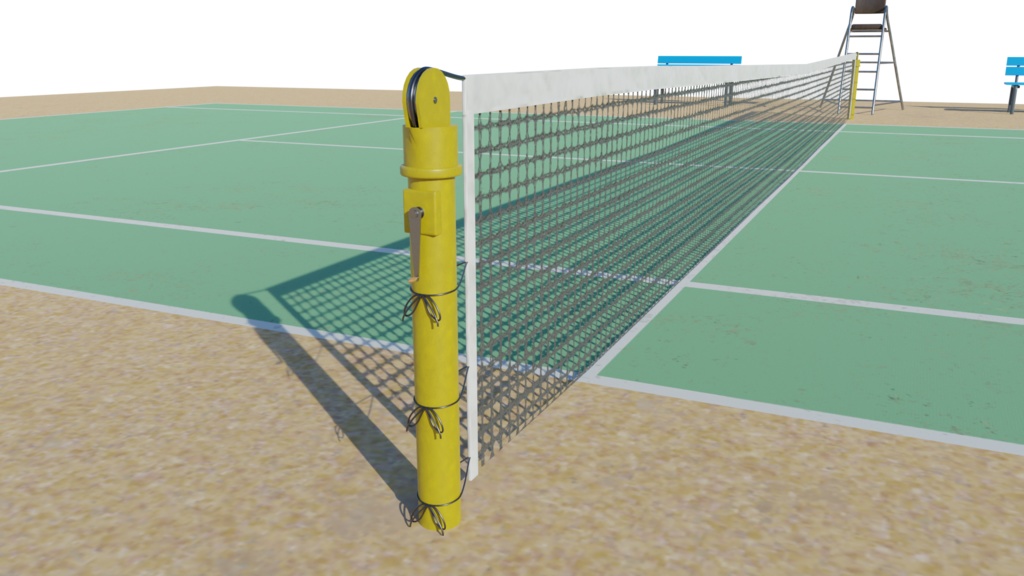 3DCG【Tennis_court】テニスコート