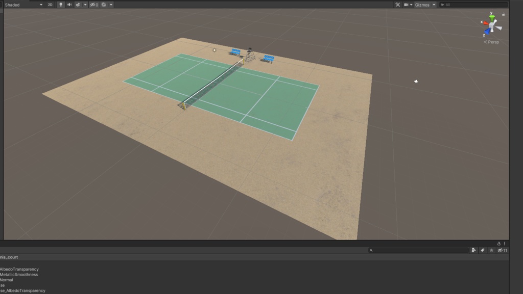 3DCG【Tennis_court】テニスコート