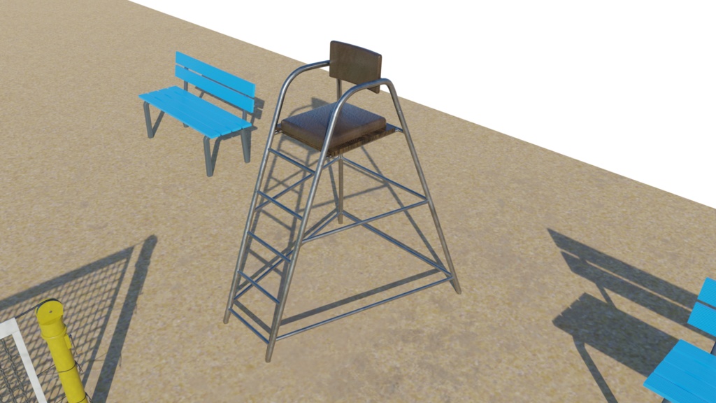 3DCG【Tennis_court】テニスコート