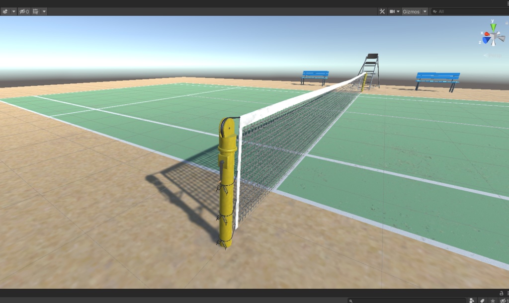 3DCG【Tennis_court】テニスコート