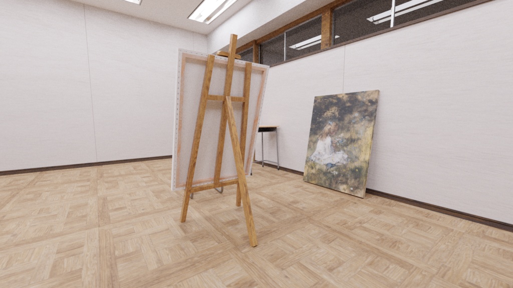 3DCG【Art_room】美術室 学校 教室