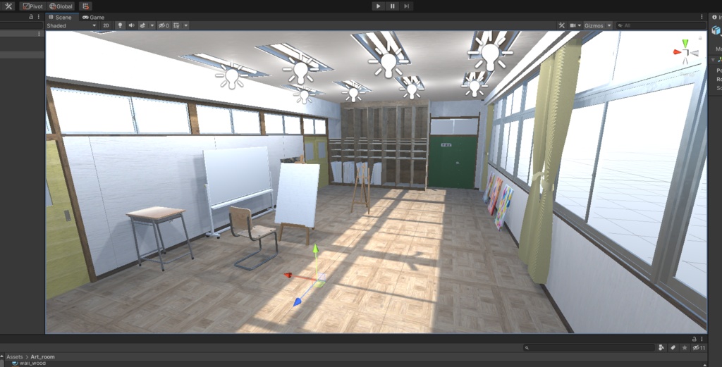 3DCG【Art_room】美術室 学校 教室