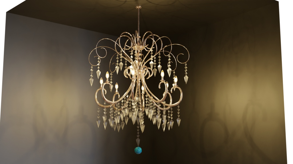 3DCG【chandelier】シャンデリア1