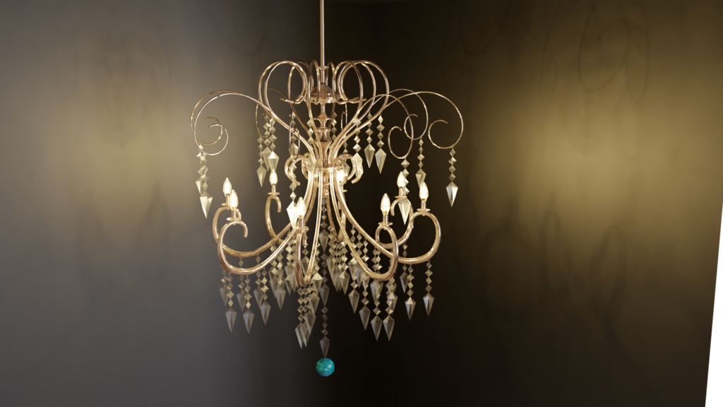 3DCG【chandelier】シャンデリア1