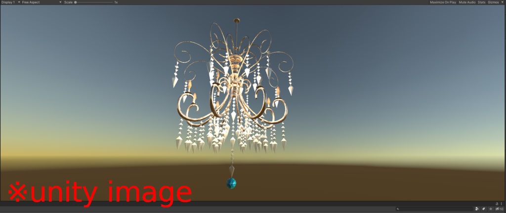 3DCG【chandelier】シャンデリア1