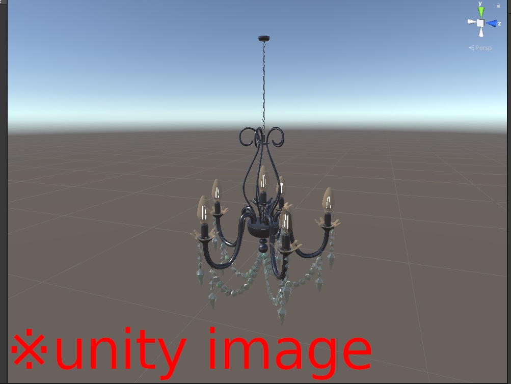 3DCG【chandelier_2】シャンデリア2