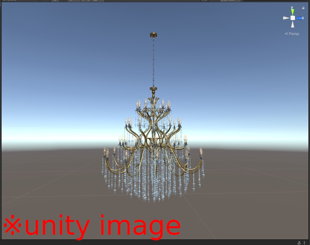 3DCG【chandelier_3】シャンデリア3