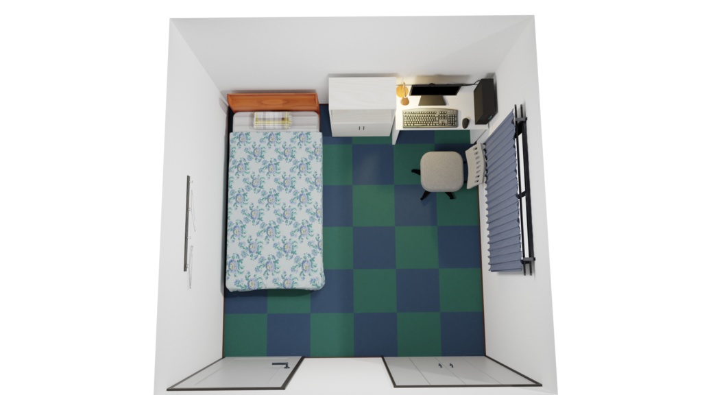 3DCG【webcasts_room】個人部屋 配信部屋