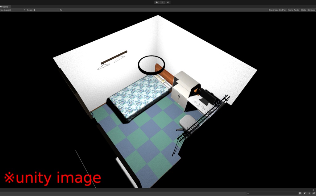 3DCG【webcasts_room】個人部屋 配信部屋