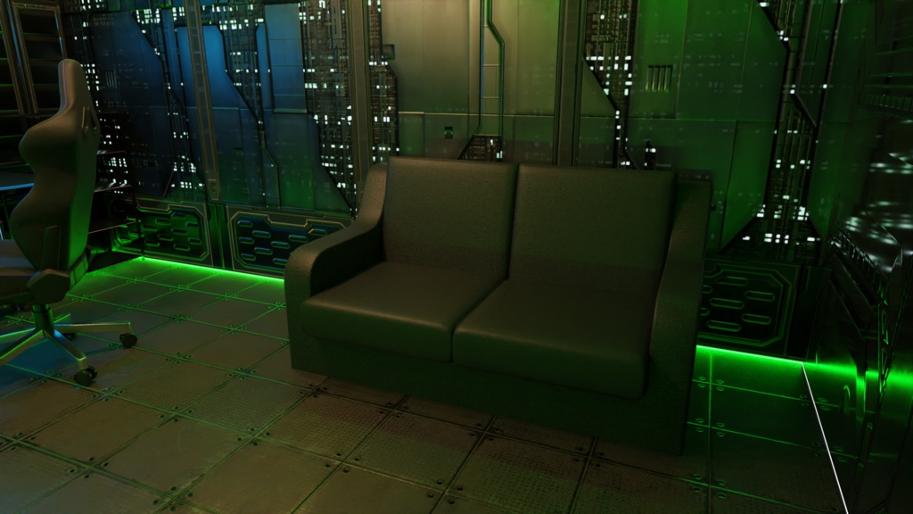 3DCG【gaming_room】ゲーミングルーム 配信部屋