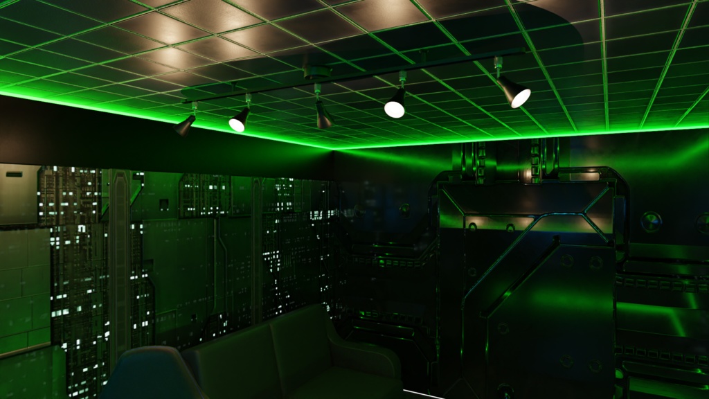 3DCG【gaming_room】ゲーミングルーム 配信部屋