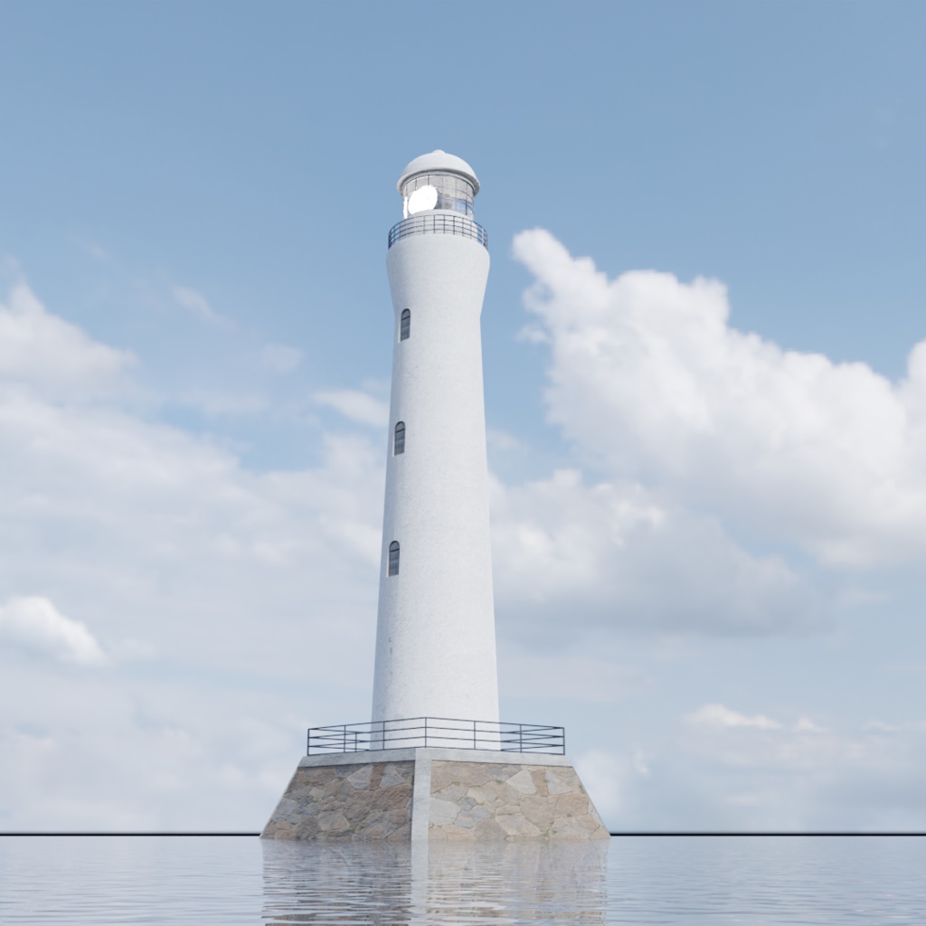 3DCG【lighthouse】灯台