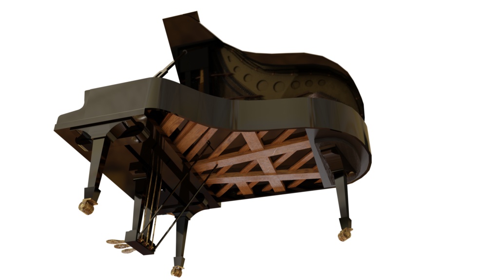 3DCG【grand_piano】グランドピアノ