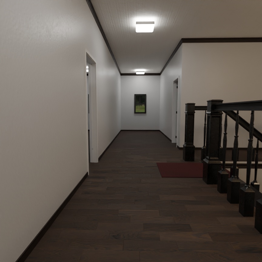 3DCG【house】古めの大きな家