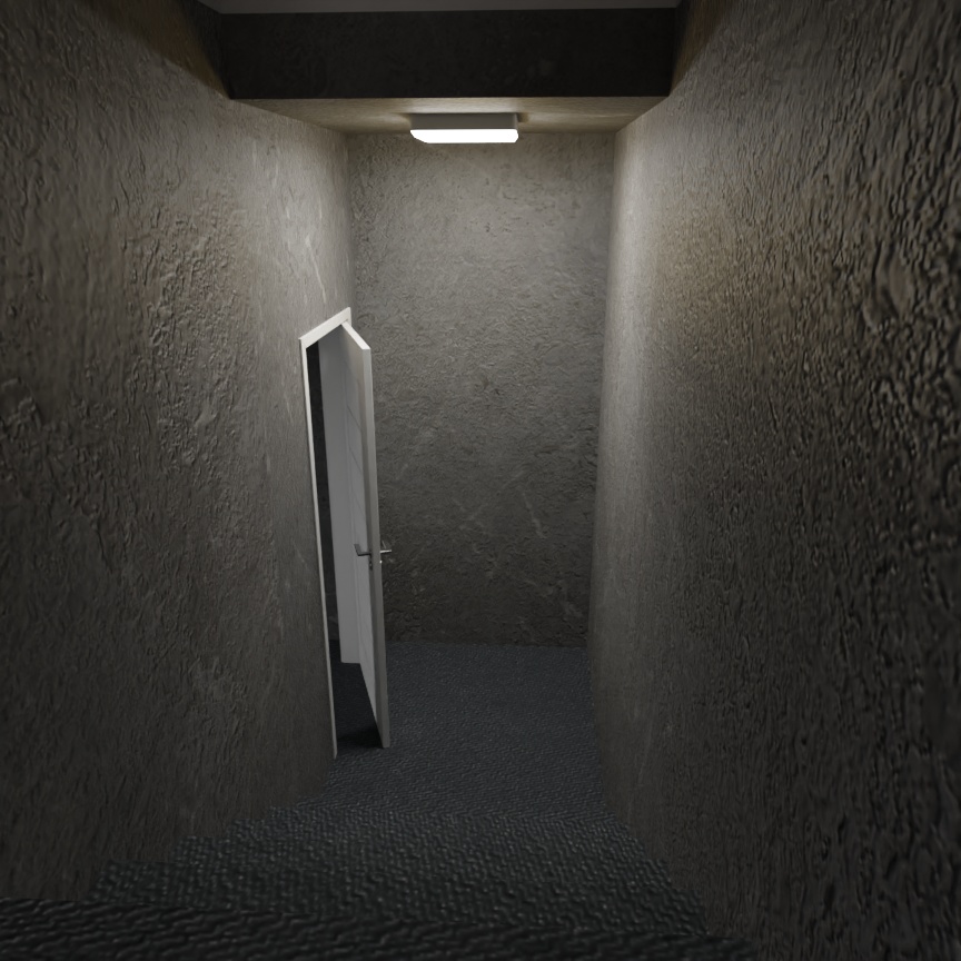 3DCG【house】古めの大きな家