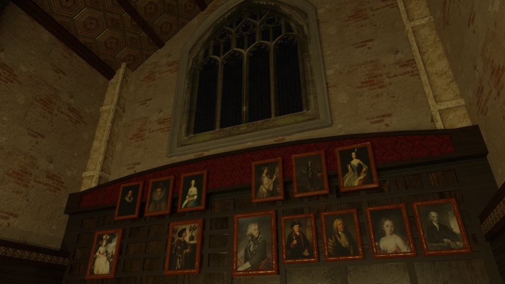 3DCG【merieval_building3】ホグワーツ風の広間