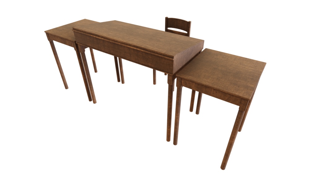 3DCG【medieval_lectern】中世風の机(教壇/演台)