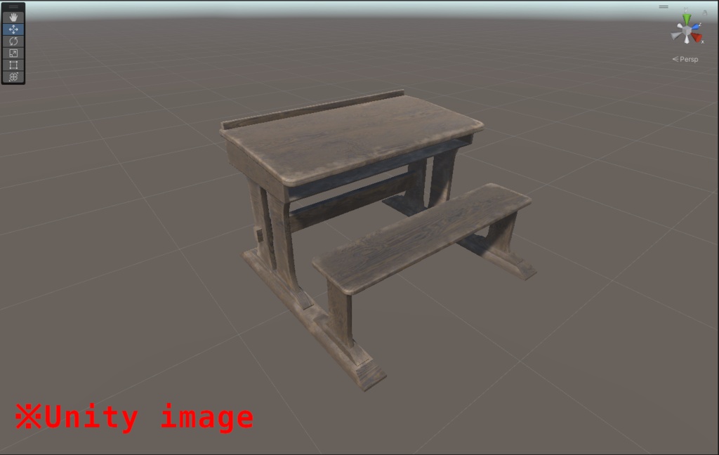 3DCG【medieval_desk】中世風の机