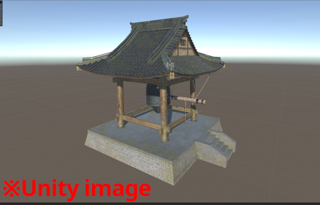 3DCG【temple_bell】お寺の鐘