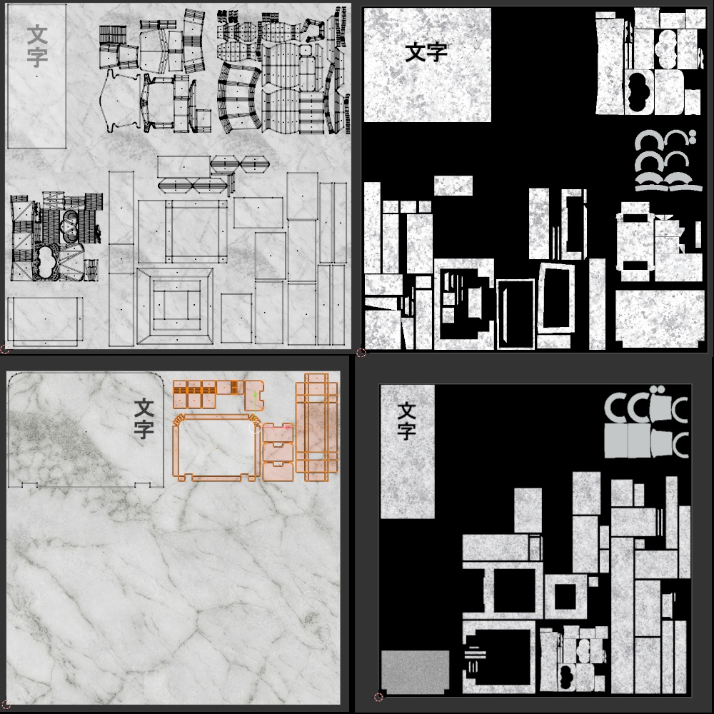 3DCG【jp_grave】お墓セット