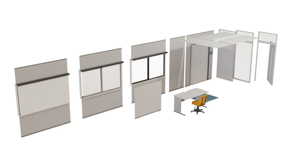 3DCG【office_kit】オフィスキット