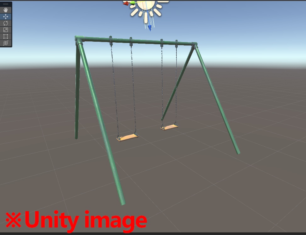 【3DCG】ブランコ/鉄棒/雲梯/回旋塔/タイヤ/シーソー