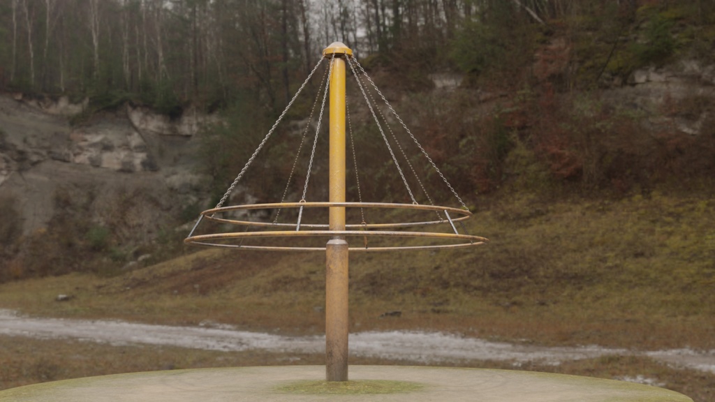 【3DCG】ブランコ/鉄棒/雲梯/回旋塔/タイヤ/シーソー