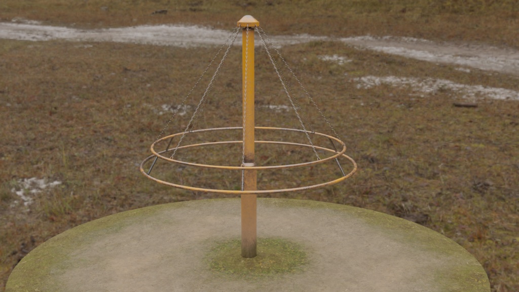 【3DCG】ブランコ/鉄棒/雲梯/回旋塔/タイヤ/シーソー