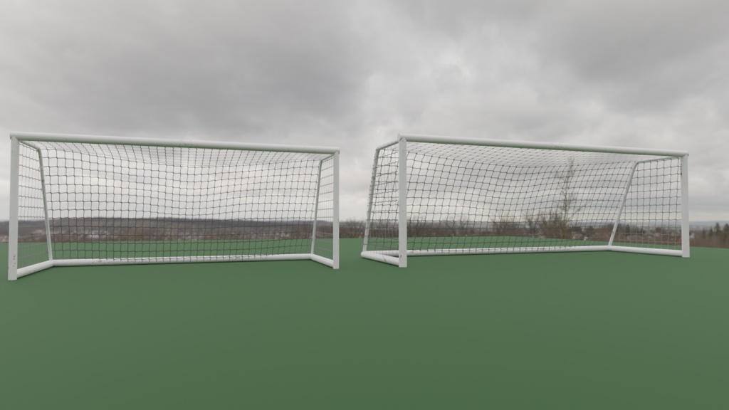 3DCG【soccer_goal_post】サッカーゴールポスト