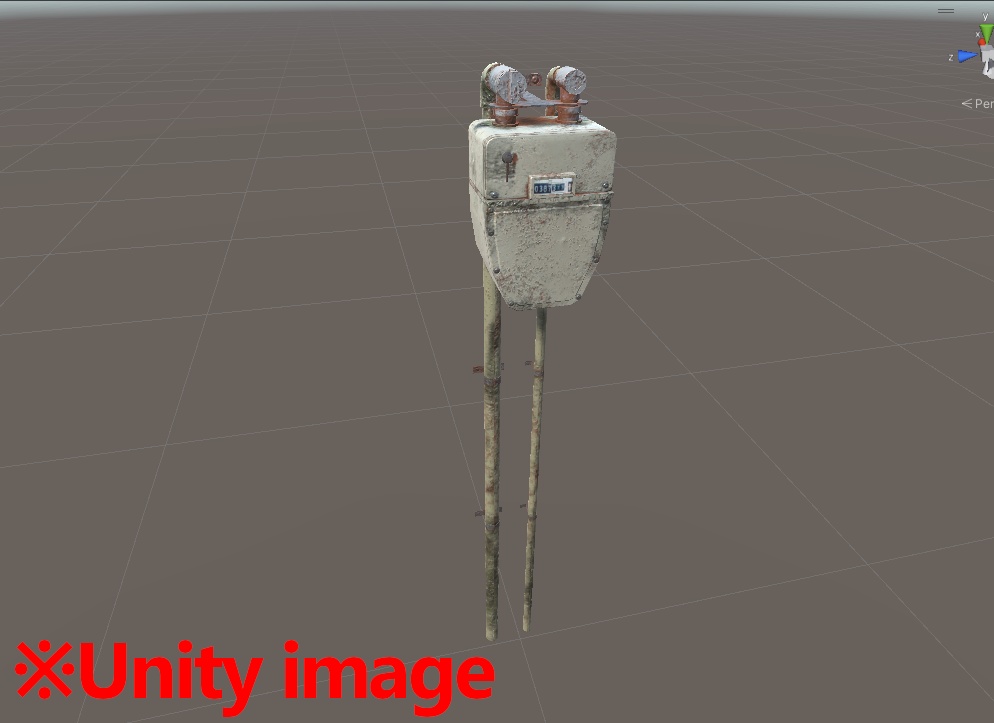 【3DCG】古いガスメータ